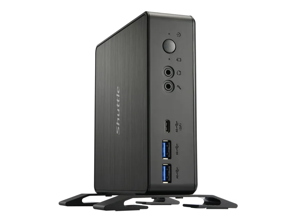 Shuttle XPC nano NC40U3 - Barebone - mini PC 1 x Core i3 1215U / op til 4.4 GHz - RAM 0 GB - UHD Graphics 620 - Gigabit Ethernet - sort