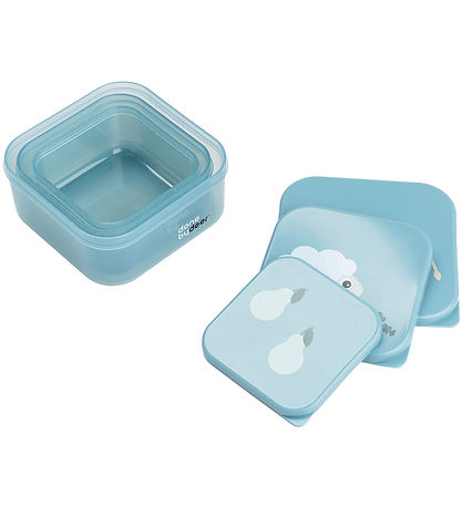 Done by Deer Snackboxen - Tiny Farm - 3er-Pack - Blau