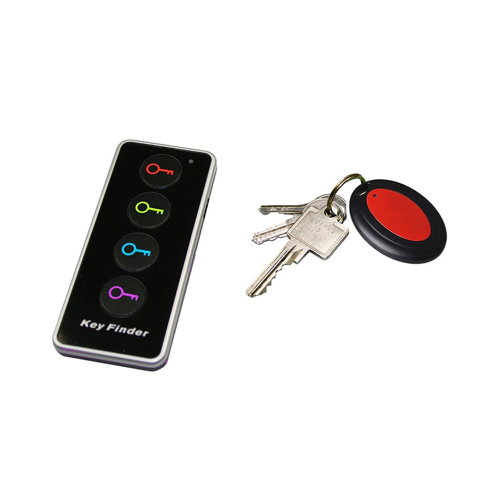 Key Finder Funk Schlüsselfinder mit 4 Empfängern (30-40m Reichweite)