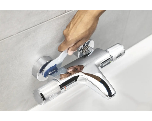 Grohe Quickfix douchemengkraan met thermostaat PRECISION START, matzwart, 345942430