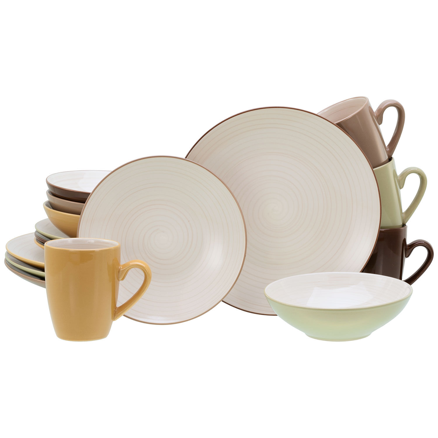 Geschirr-Set Bamboo Garden, 16-teilig