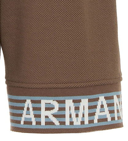 Emporio Armani Shorts - Piqué - Chocolate Chip