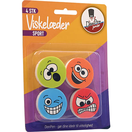 Danpen viskelæder 4-pak - sport