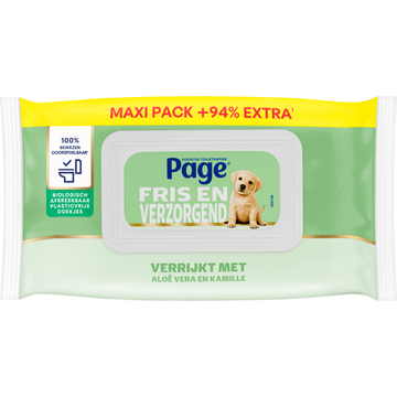 Page Vochtig Toiletpapier Aloë Vera Maxi