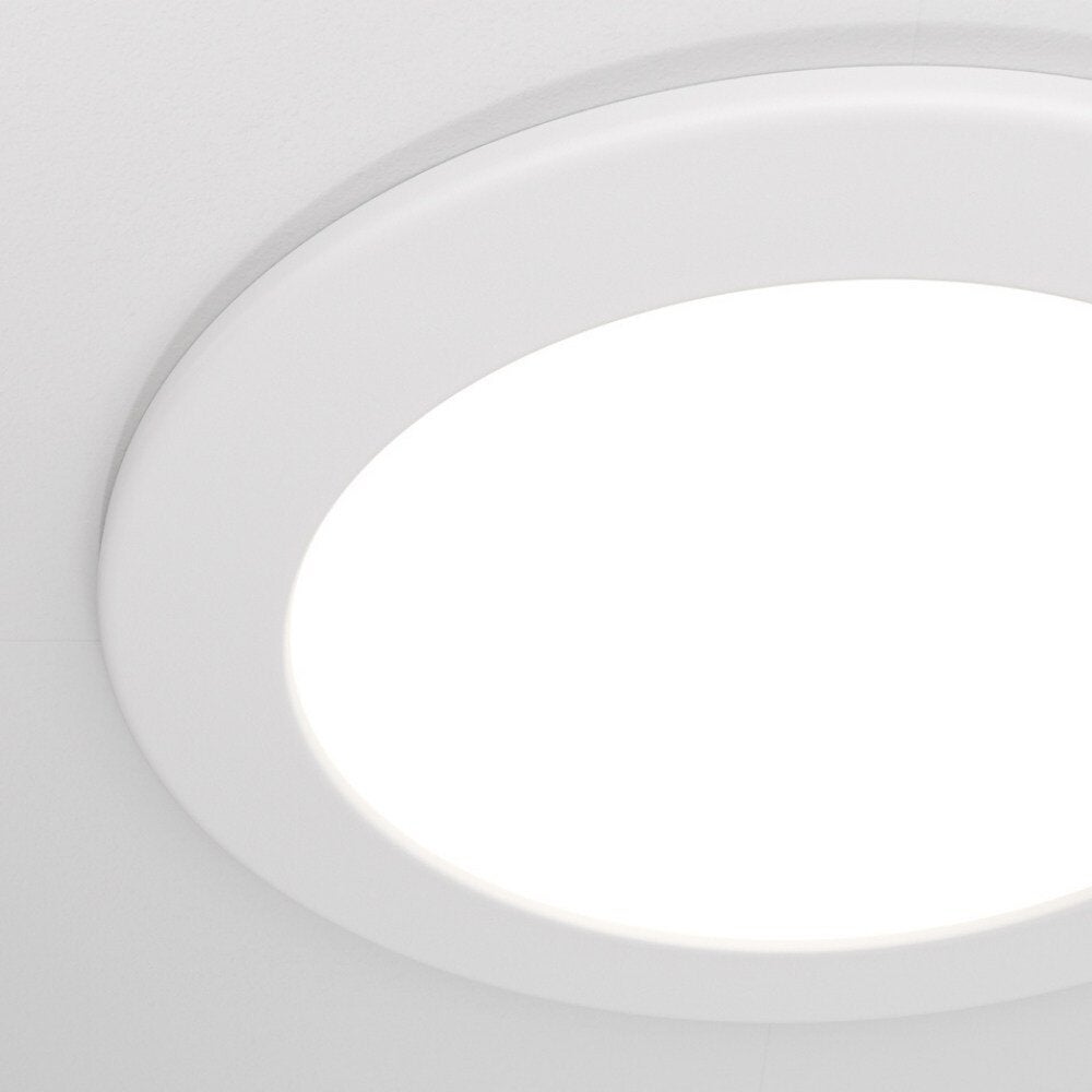 Stockton LED inbouwspot in wit, 12W, 1000lm, IP44, 170mm