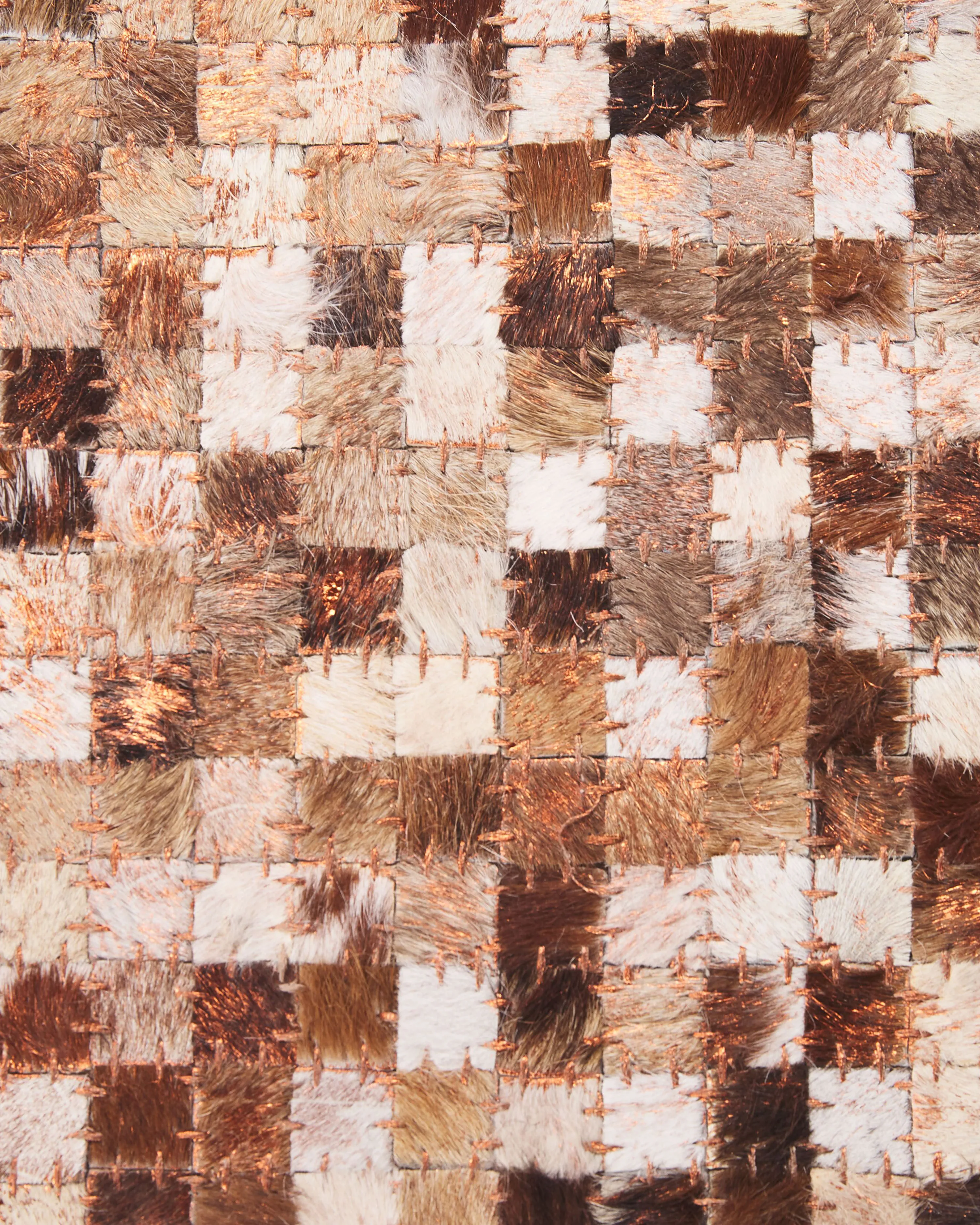 Vloerkleed TORUL Bruin 140 x 200 cm Leer