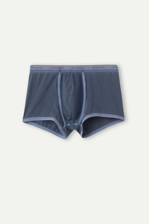 Cuecas boxer tingidas em peça com elastano e algodão Supima®