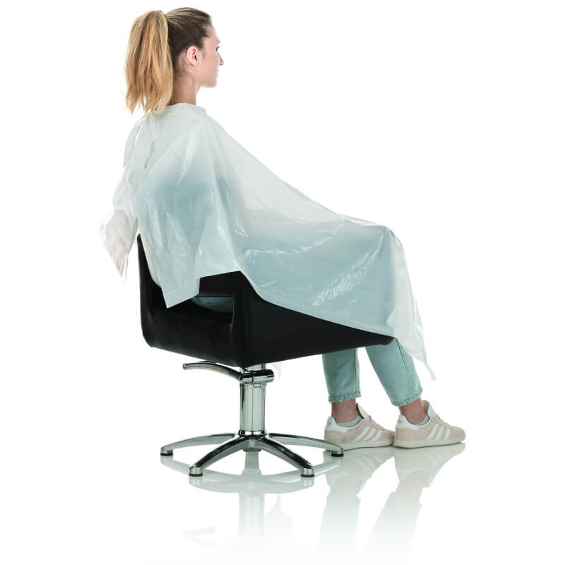 20 peignoirs / capes coiffure extra larges jetables 110*130cm