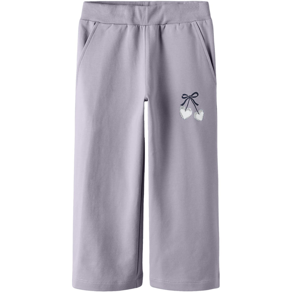 Køb Name It Lavender Gray Nmfbasalt Sweat Wide Bukser Bru