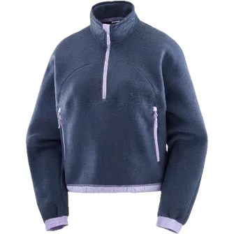 Salomon Chroma Fleece Crop W Blue Nights/
