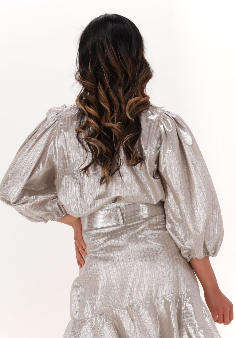 CATWALK JUNKIE zilveren catwalk junkie blouse tp elena