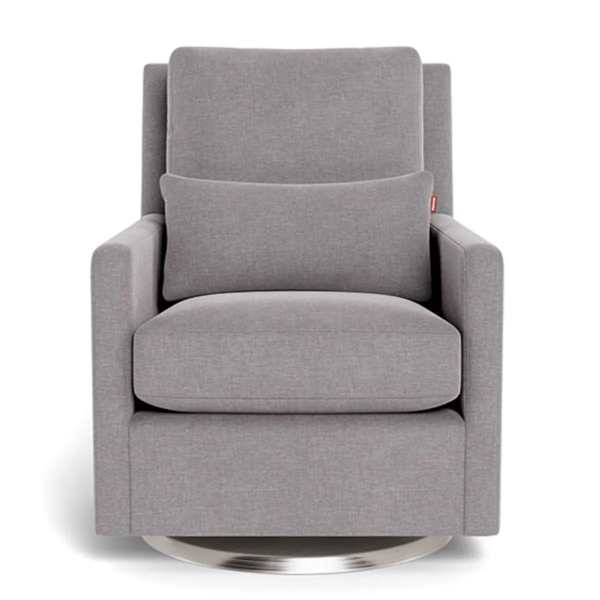 Monte Fauteuil Berçant et Pivotant Como - Pepper Gris  Argent