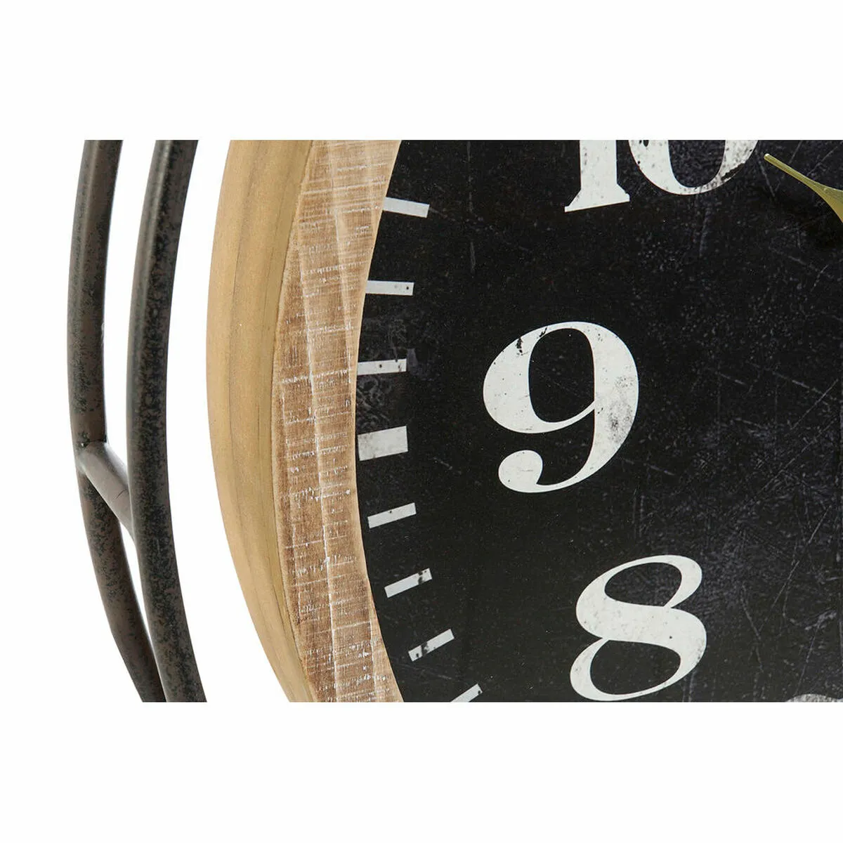 DKD Home Decor Horloge Murale Verre/Bois - Lot de 2