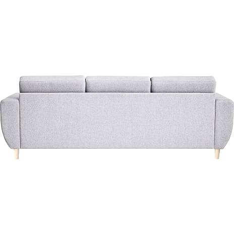 Rom Nordic vendbar sofa med chaiselong - lysegrå