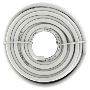 Q-Link coax kabel RG6 10 meter wit