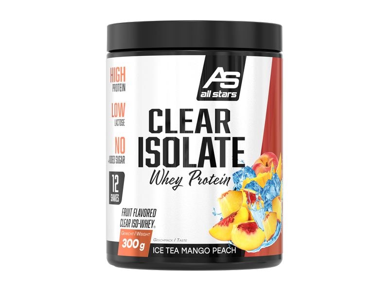 All Stars Pulver Clear Isolate Whey Protein Mango/Pfirsich Protein-Pulver