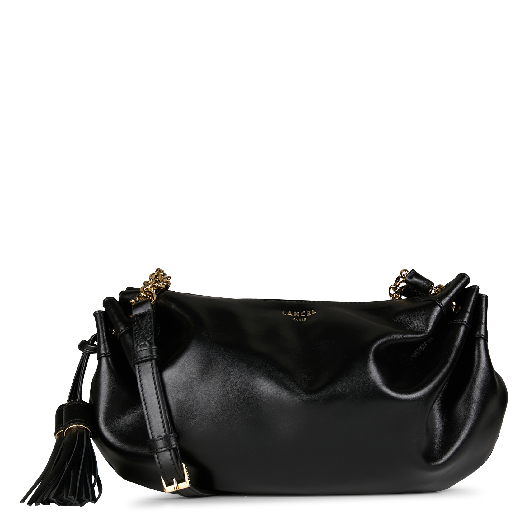 MABELLE - Sac bandoulière en cuir| Noir