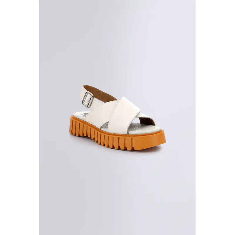 KICK FACT BLANC SANDALES Cuir Femme