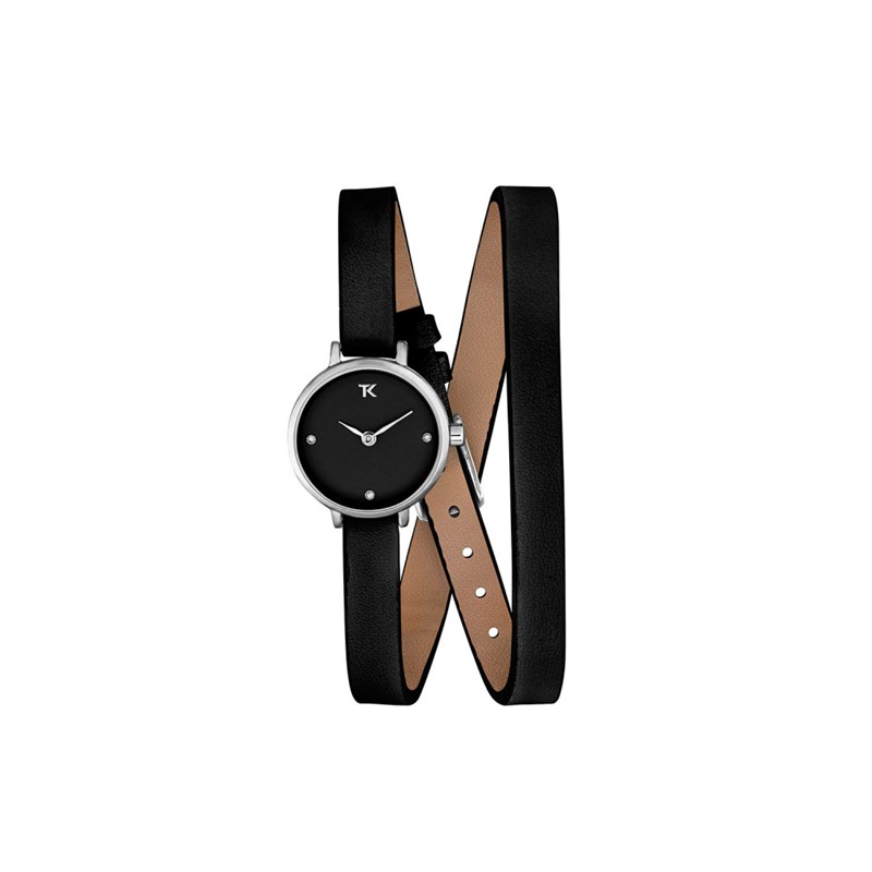 Montre femme analogique Trendy Kiss - Bracelet cuir véritable de vachette  - Lucie