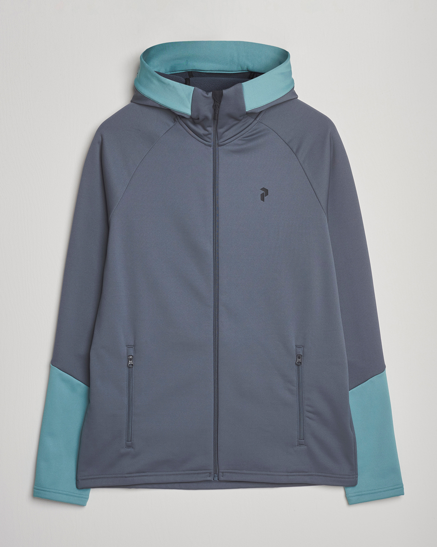 Peak Performance Rider Full Zip Hoodie Mountain Mist/Deluded Vision