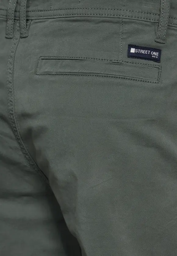 Basic Twill Chino Shorts - dusty urban green