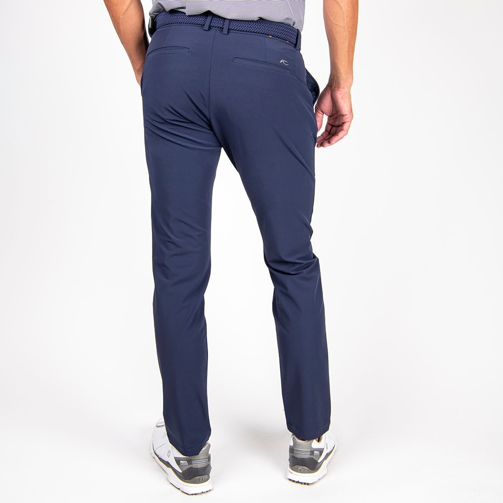 Ike Pants Tailored Fit Herre Atlanta Blue