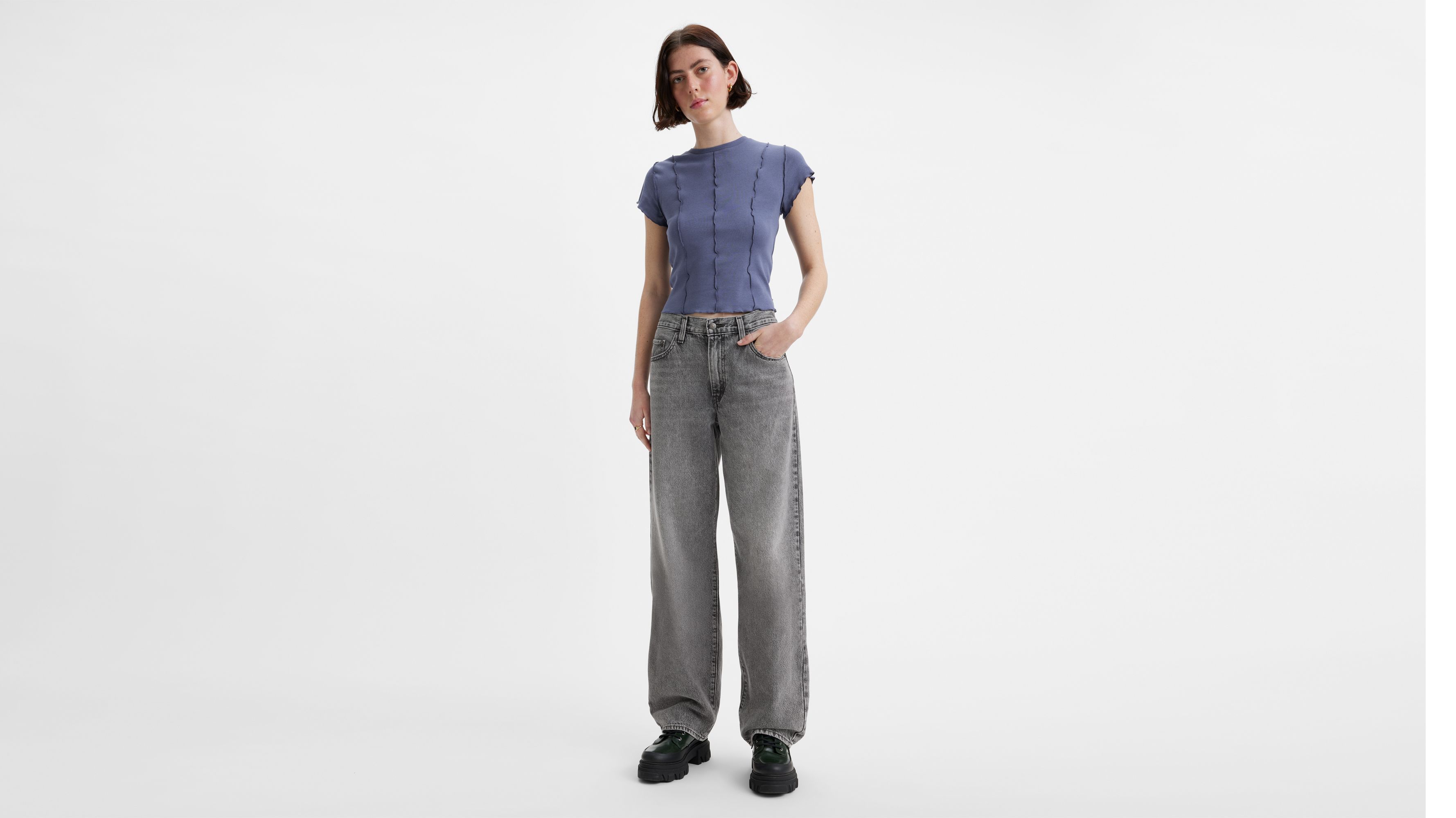 Jean Baggy Dad - What Once Was - Gris