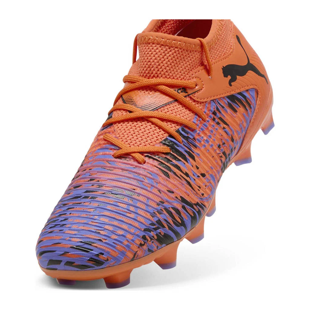Puma Future 8 Match Creativity FG/AGjunior voetbalschoenen oranje/zwart/paars