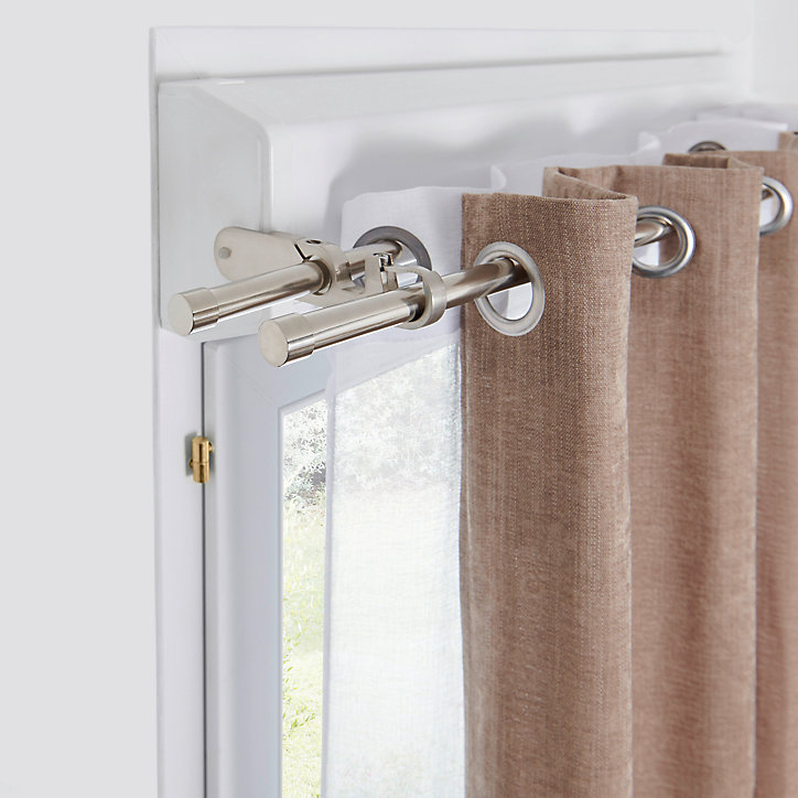Rideau GoodHome Pahea marron l.135 x H.260 cm