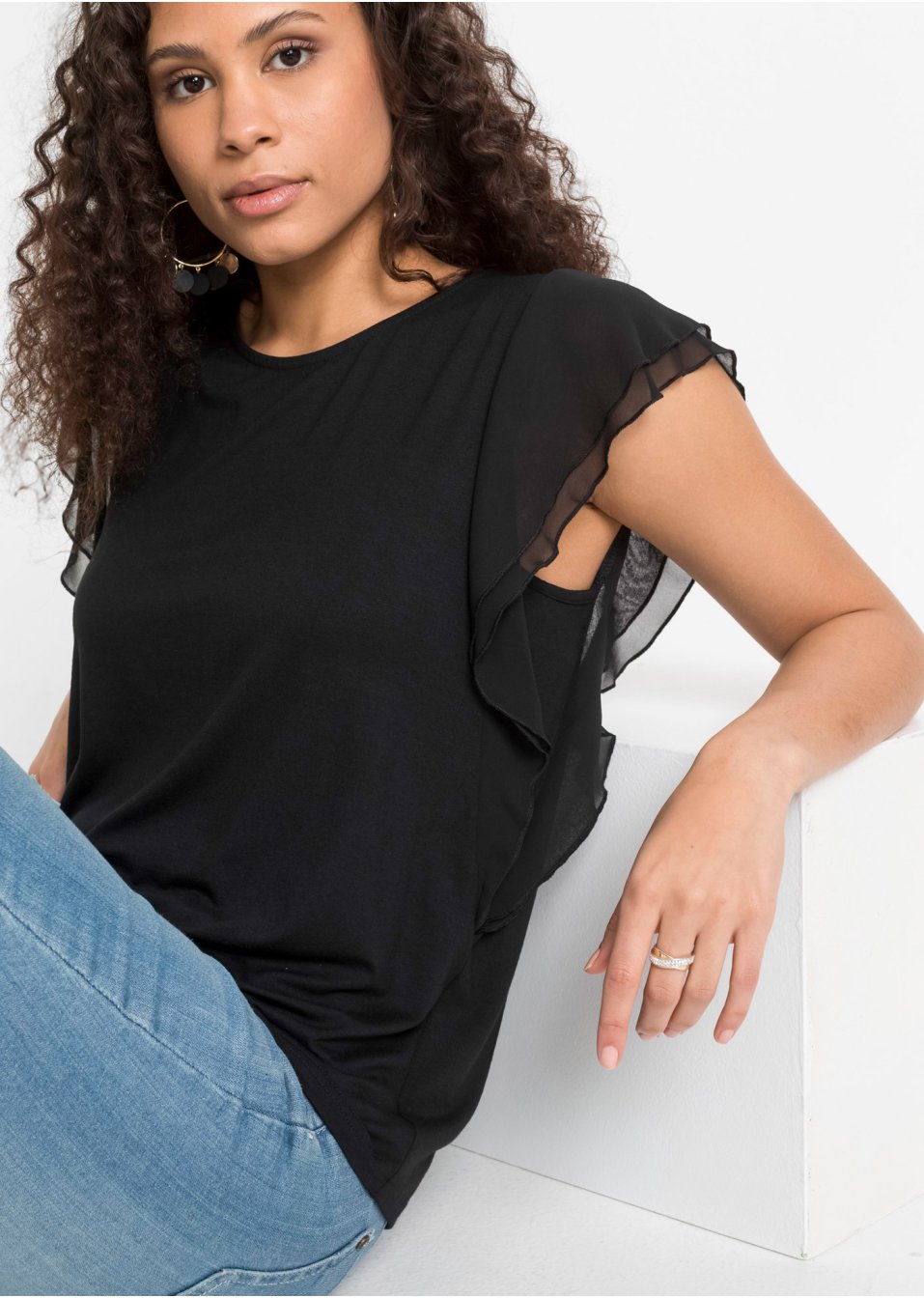T-shirt à volants
