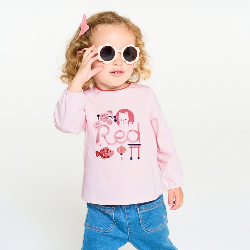 T-shirt rouge bébé fille Rouge