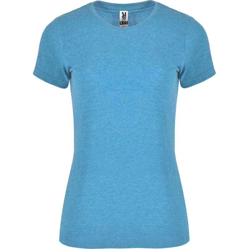 Roly R6661 - FOX WOMAN T-shirt Femme Manches Courtes Effet Chinée