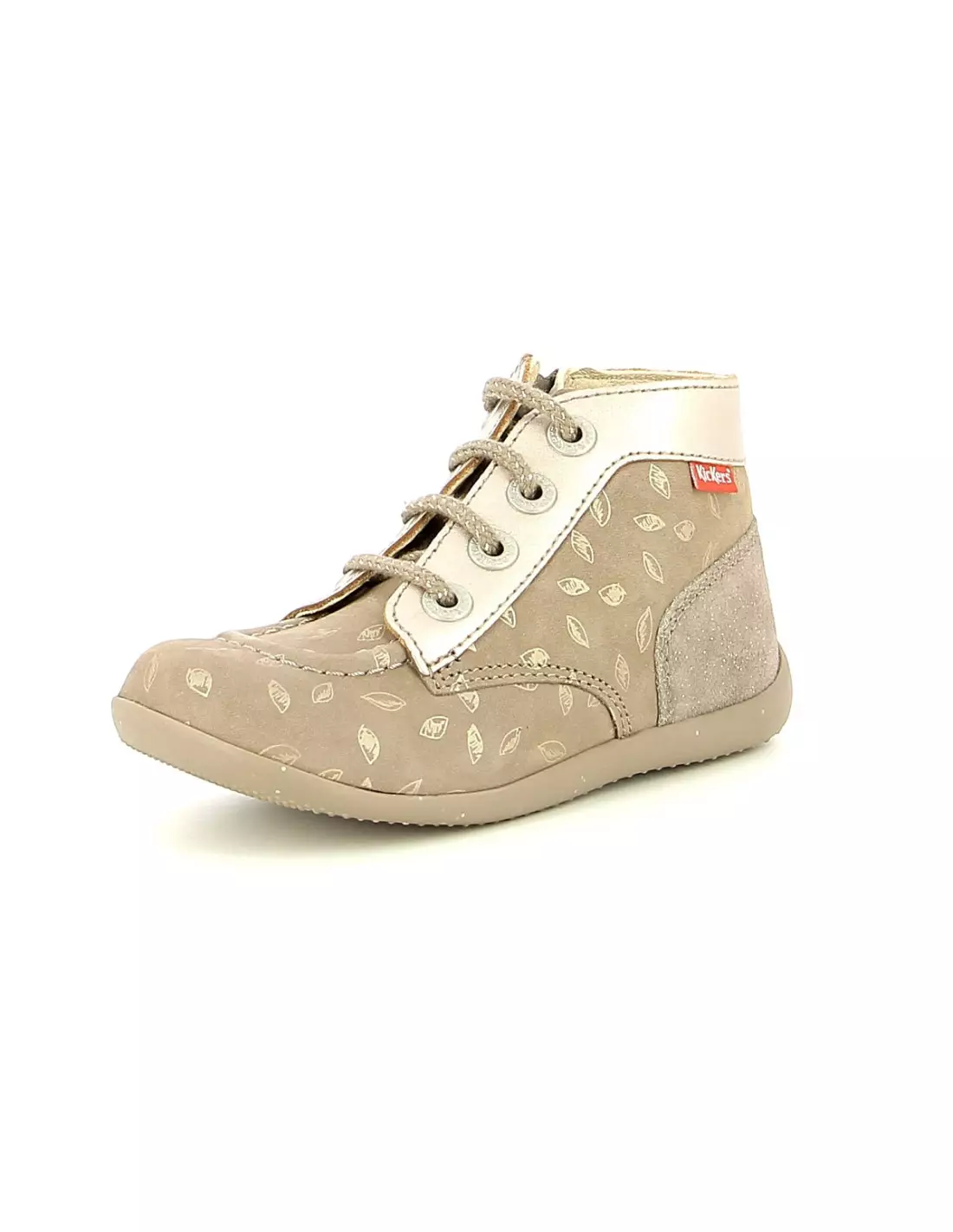 KICKERS BONZIP - Bottes Taupeorimprimé