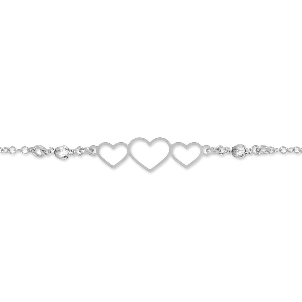 Bracelet Love Love Argent Blanc Oxyde De Zirconium