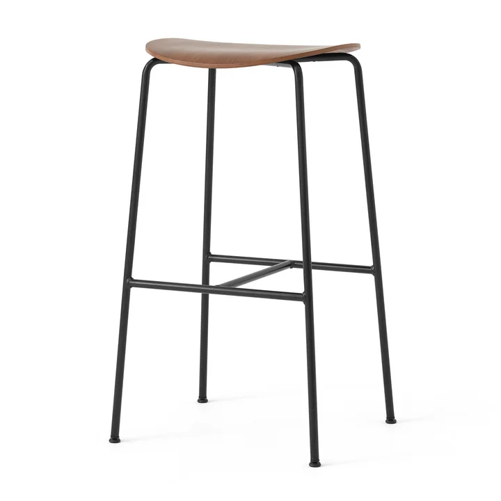 &Tradition - Pavilion AV38 Barhocker, H 79 cm, Walnuss (Kunststoffgleiter)