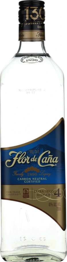 FLOR DE CANA 4 YEARS EXTRA DRY 70CL
