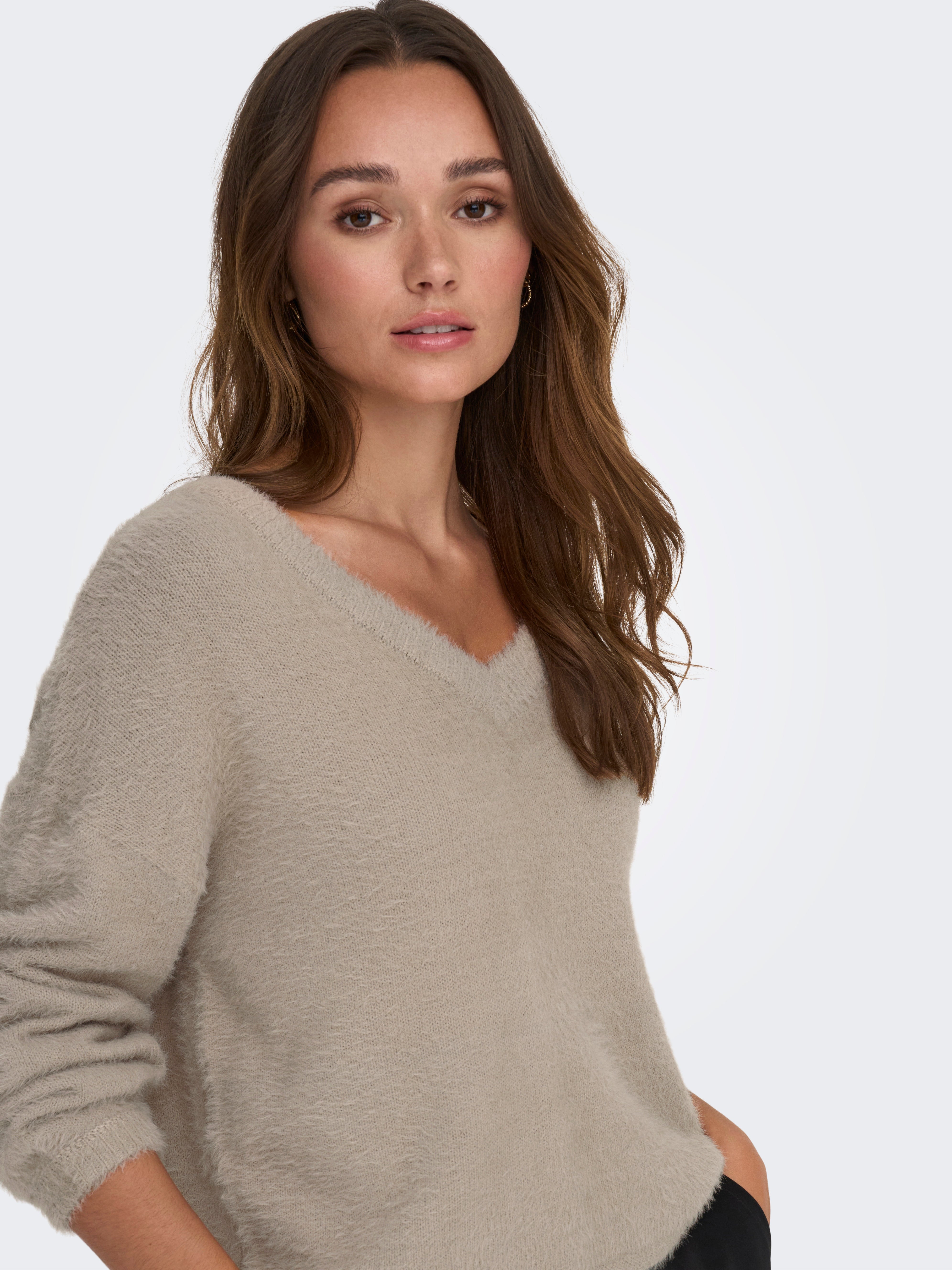 JDYJOLA Strickpullover Simply Taupe