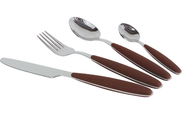 Gimex Edelstahlbesteck Set mit Soft-Touch-Griff 16 teilig