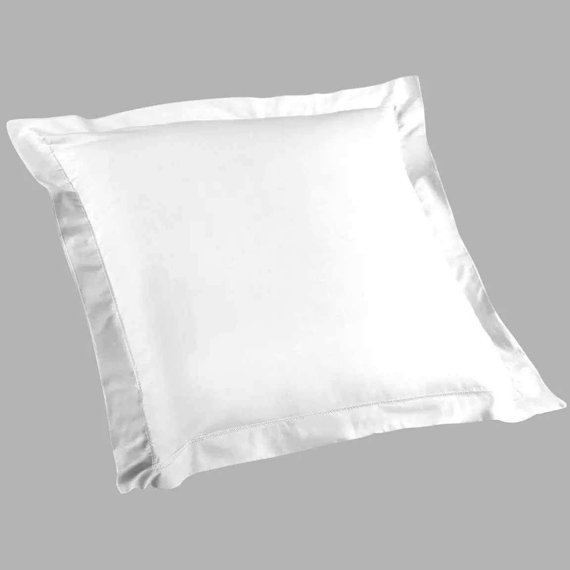 Taie d'oreiller carrée coton bio (63 x 63 cm) Biolina Blanche