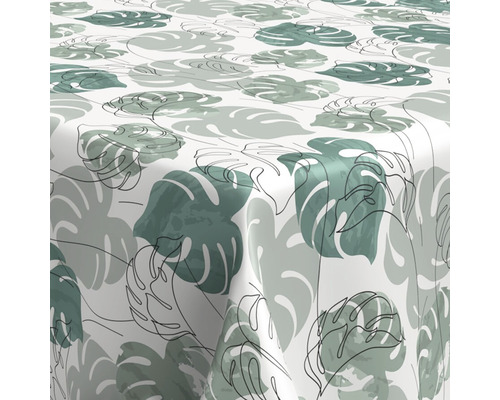 Monstera tafelkleed, 140 cm breed (per meter verkocht)