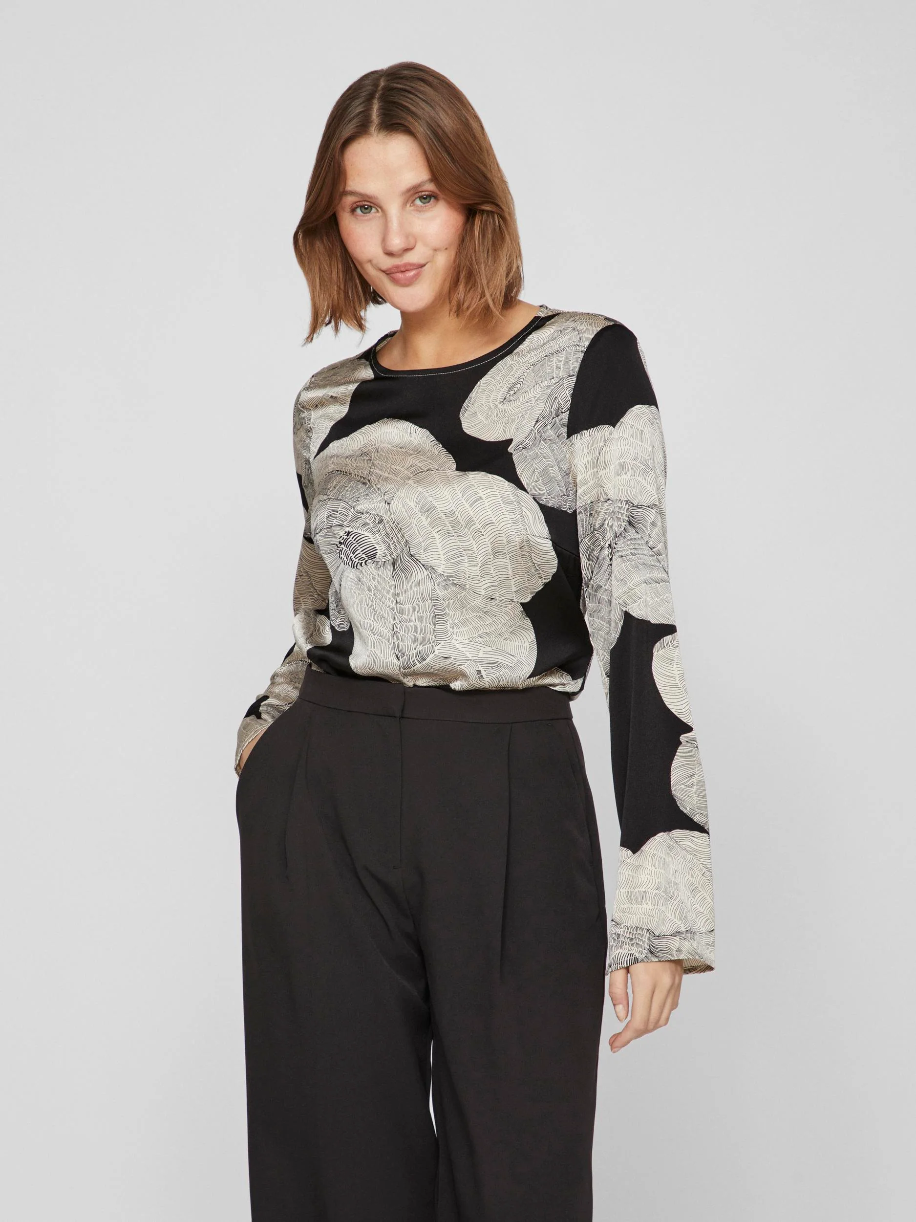 Vila  Viroxy bluse - sort