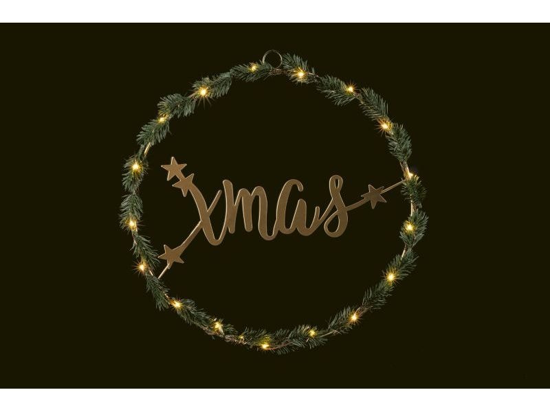 STT Hänger Round XMAS, Ø 36 cm LED Weihnachtsdekoration