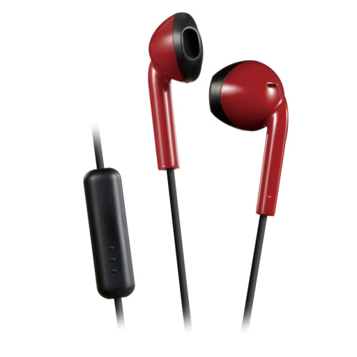 Fones de ouvido com fio e microfone JVC HA-F19M-RB-E
