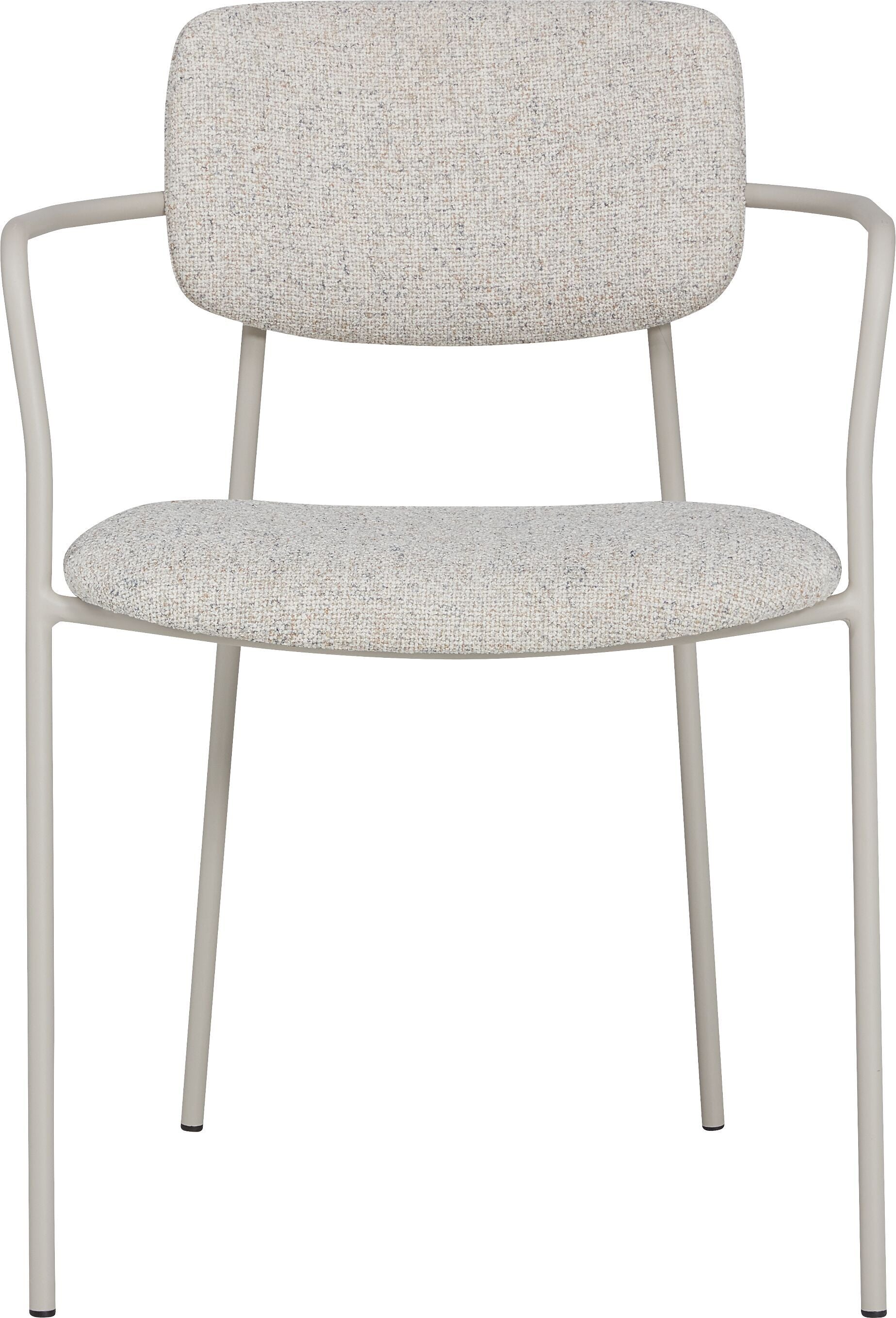 NAIA Stuhl Stoff - Creme / B: 54.5 cm x T: 53.5 cm x H: 77.0 cm