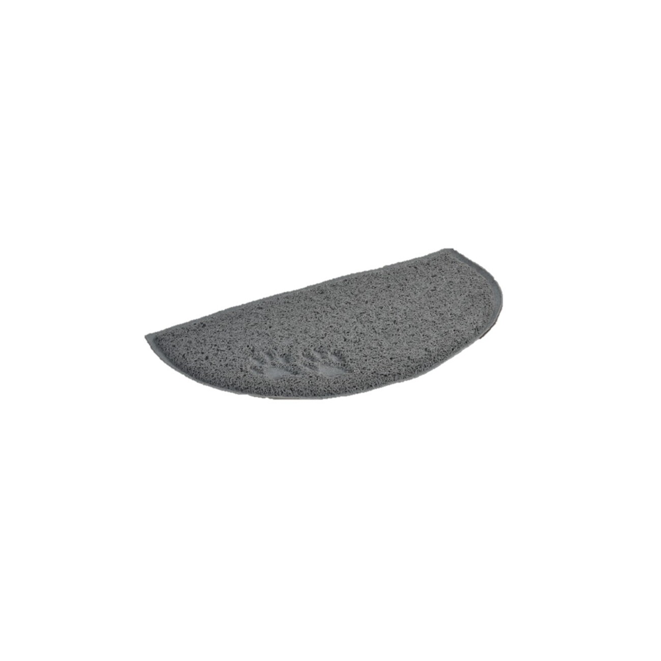 AniOne Toilettenvorleger halbrund 40x60 cm grau