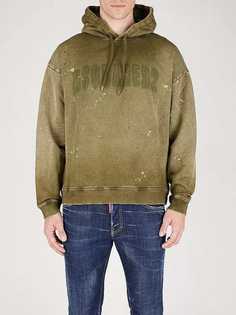DSQUARED2 Kapuzensweater - Hoodie olive