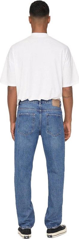 Only & Sons Jeans Onsedge Loose Mid. Blue 4939 Jeans 22024939 Medium Blue Denim Mannen