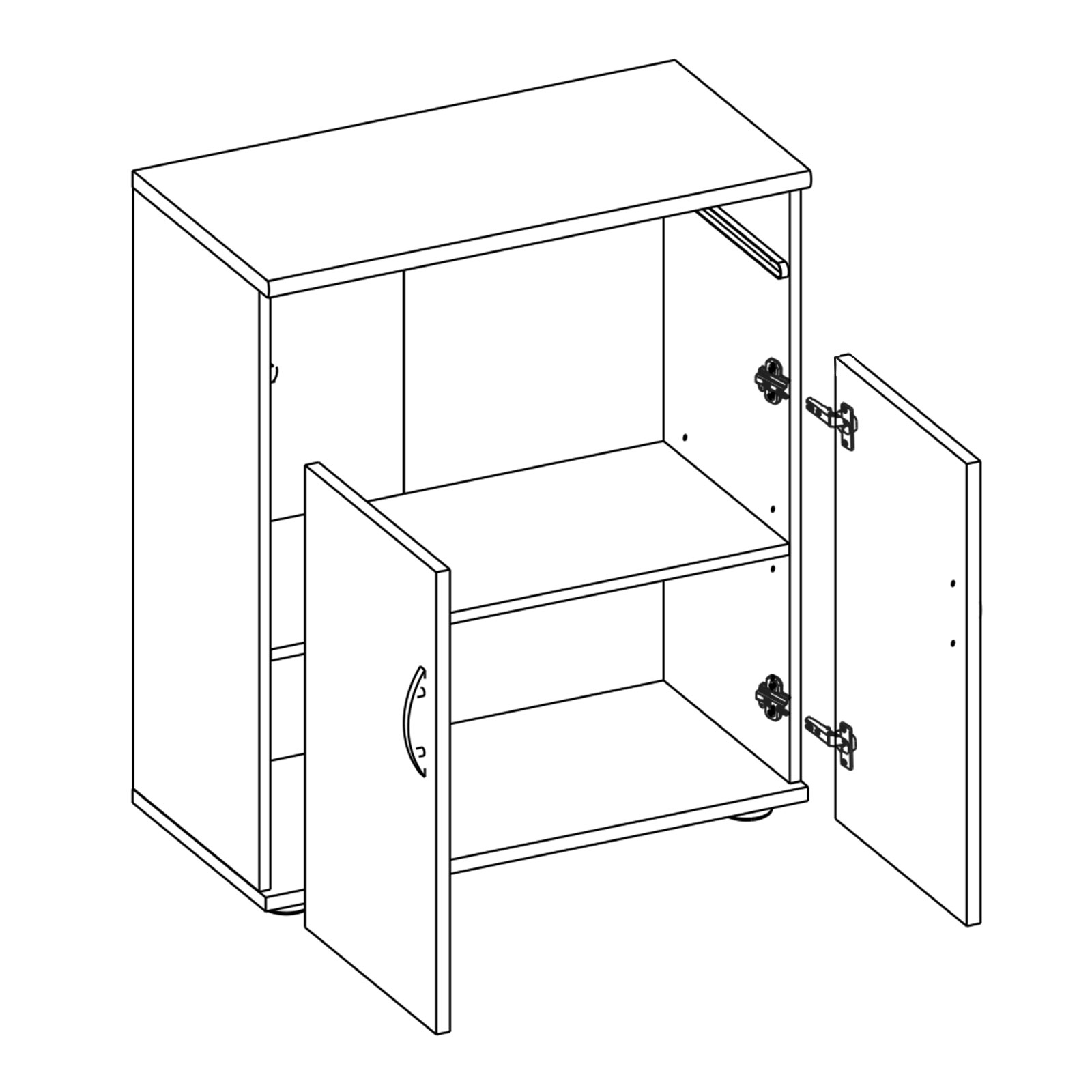 Kommode - Sonoma Eiche - 60 cm breit