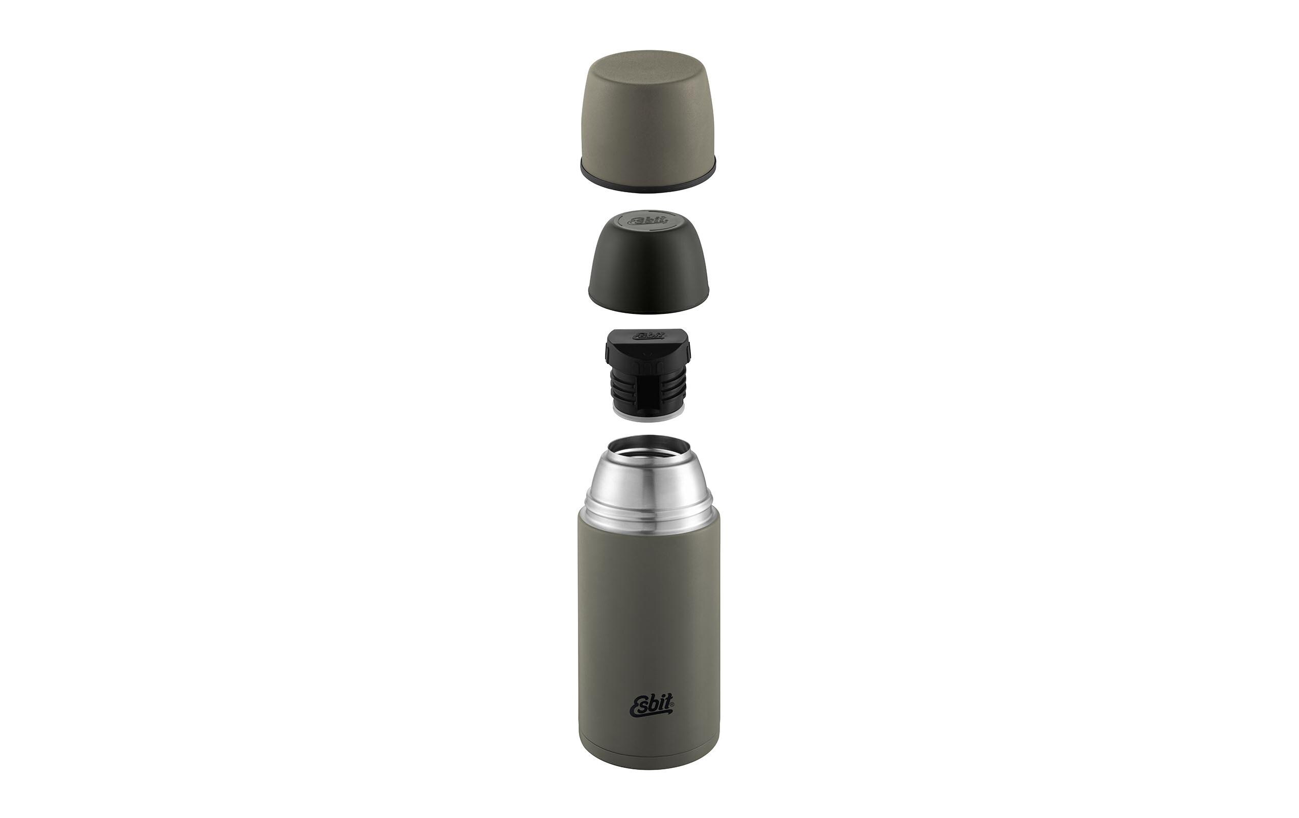 Thermosflasche 500 ml, OlivgrünEdelstahl Isolierflasche