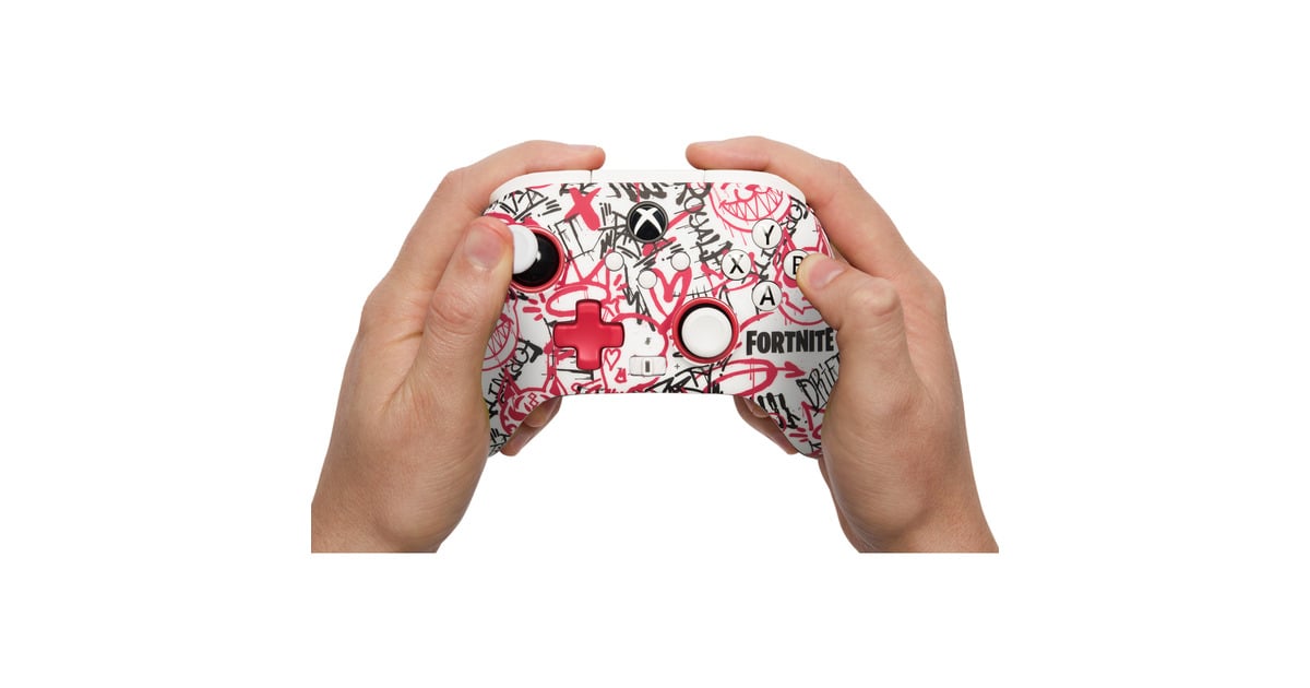 PowerASwitch WS Controller Fortnite  (Wit/rood, Xbox Series X|S, Xbox One, Windows)
